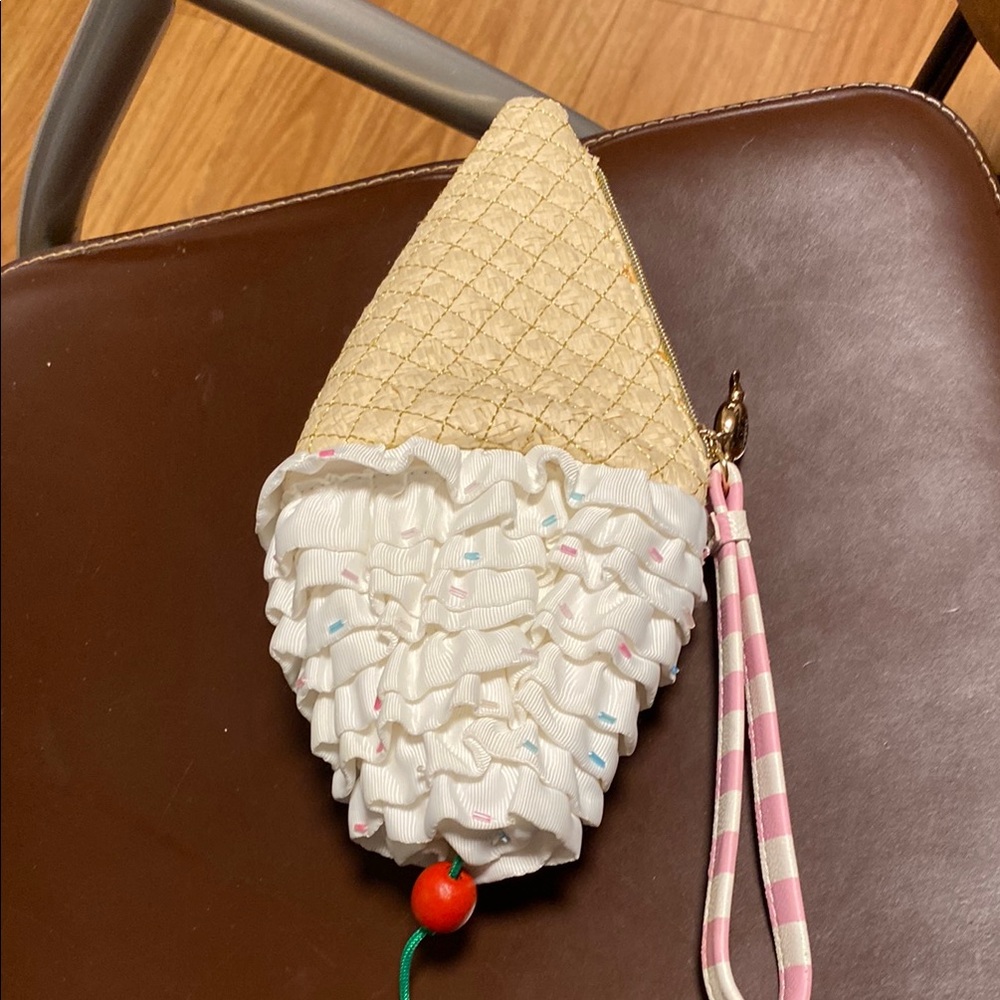 Ice Cream Cone Wristlet